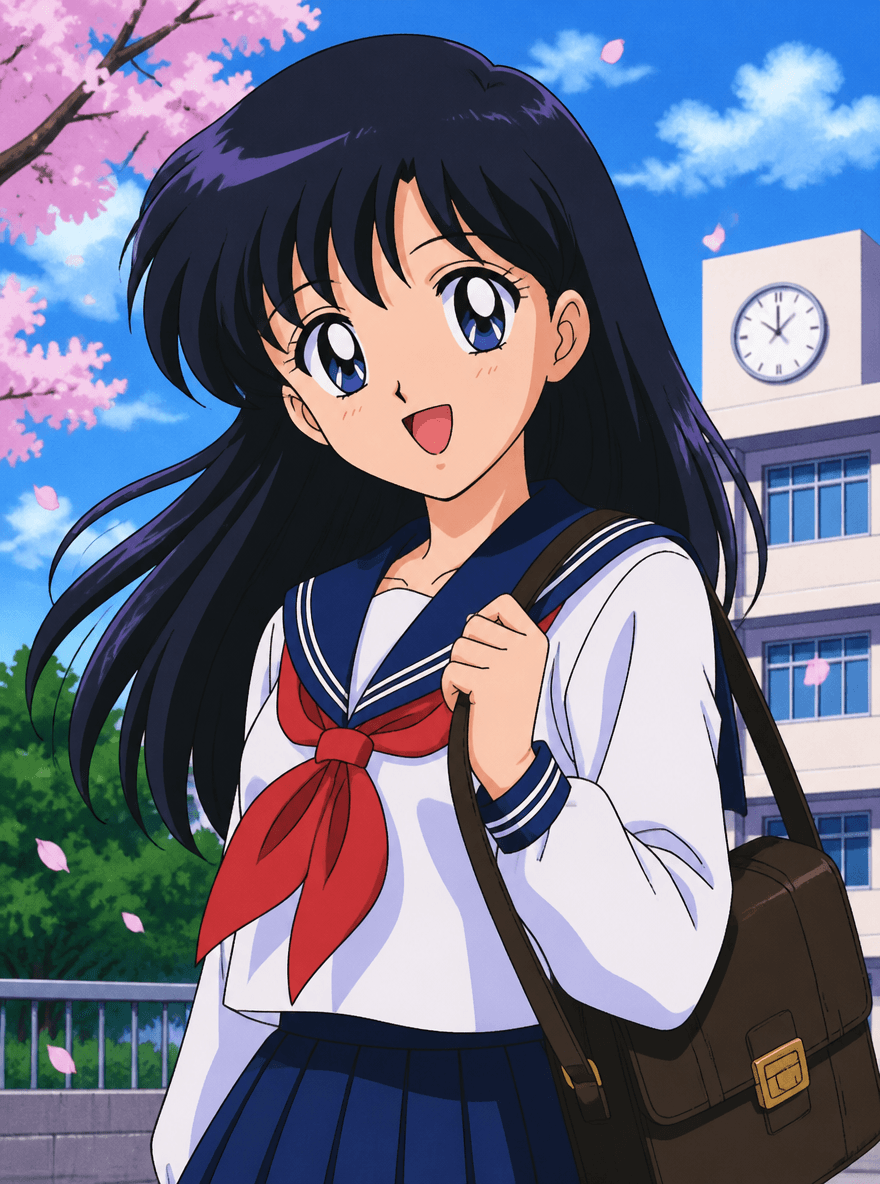 Classic anime style artwork with clean linework and bright colors